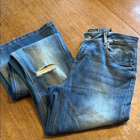 Only flare high-rise some distress jeans 25 or 26 - Picture 3 of 6